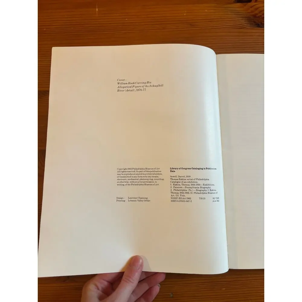 Thomas Eakins: Artist of Philadelphia Exhibition Catalog 1982 Paperback Book